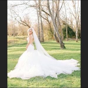 Cathedral Wedding Veil with Comb